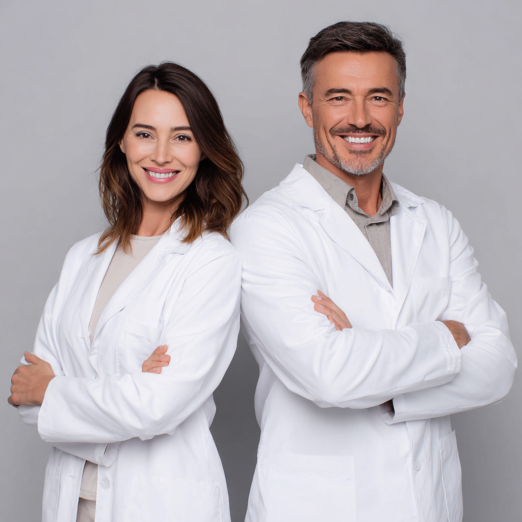 Group of smiling European professionals aged 30-45 in a modern office environment, discussing healthy meal plans with natural lighting and plants in background
